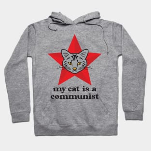 Russian Blue My Cat Is A Communist Hoodie